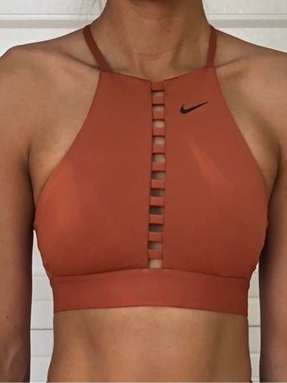 Nike Women's Dri-FIT Indy Lattice High-Neck Sports Bra M